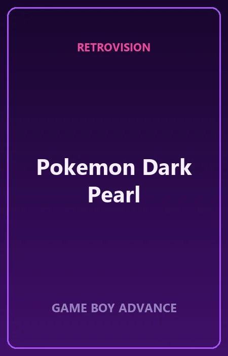 Pokemon Dark Pearl